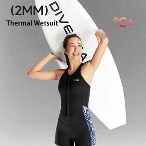 Dive & Sail 2MM Neoprene Women Wetsuit One Piece Shorty Suit Size Large Scuba